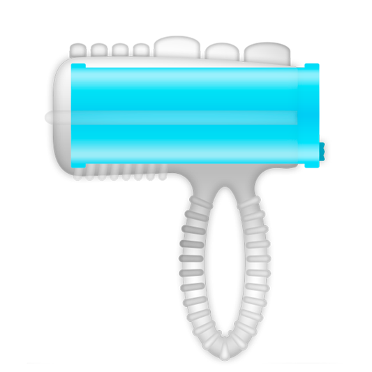 CASUAL LOVE - ANEL DE LÍNGUA VIBRANTE AZUL