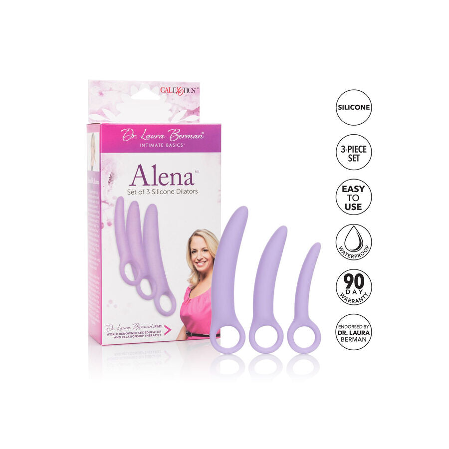 CALEXOTICS - DR. LAURA BERMAN ALENA CONJUNTO DE 3 DILATADORES DE SILICONE