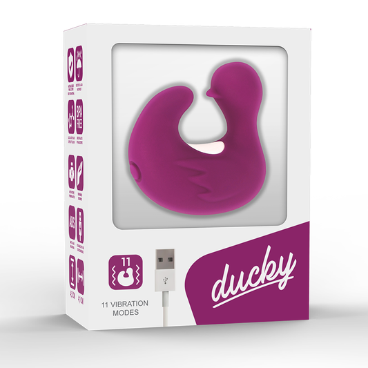COVERME - DADO DE SILICONE RECARREGÁVEL EM FORMA DE PATO ESTIMULANTE PARA DUCKYMANIA