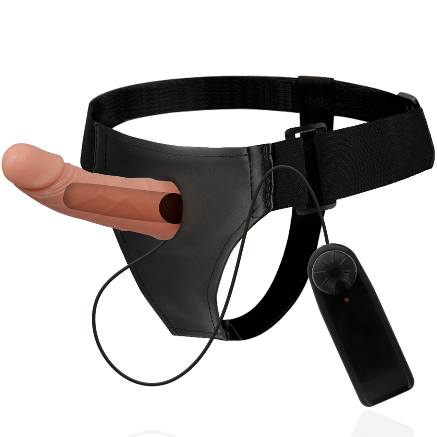 ARREMATES DE ATRAÇÃO - RÉDEAS DE ESTRUTURA OCA COM VIBRADOR 15 CM -O- 5 CM