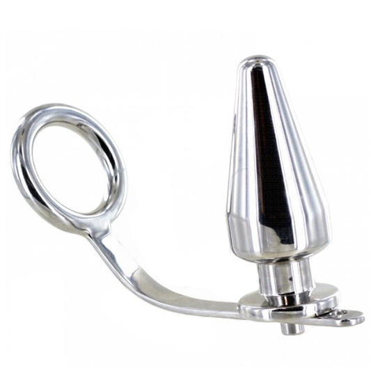 ANEL DE METAL DURO - AÇO COM PLUG ANAL 45 X 45MM