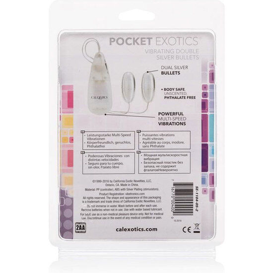 CALEXOTICS - DUO SILVER VIBRATING BALLS