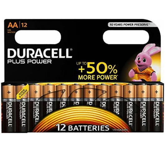 DURACELL - PILHAS PLUS POWER AA LR6 12 UNIDADES