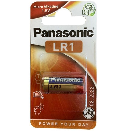 PANASONIC - PILHA ALCALINA LR1 1,5V BLISTER 1 UNIDADE