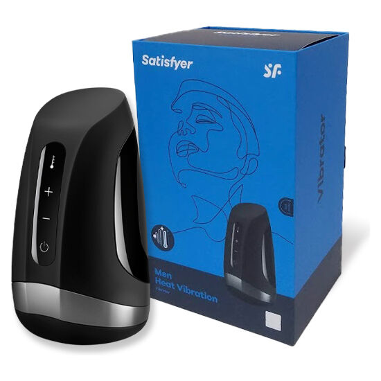 SATISFYER - MASTURBADOR MASCULINO COM CALOR E VIBRAÇÃO