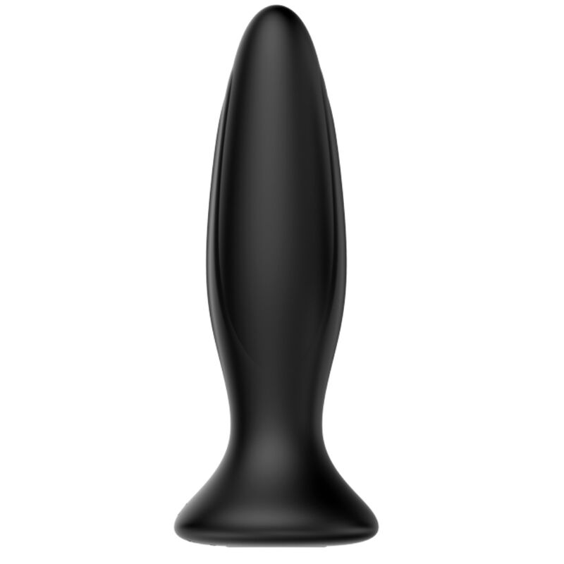 MR PLAY - PLUG ANAL VIBRADOR PRETO RECARREGÁVEL