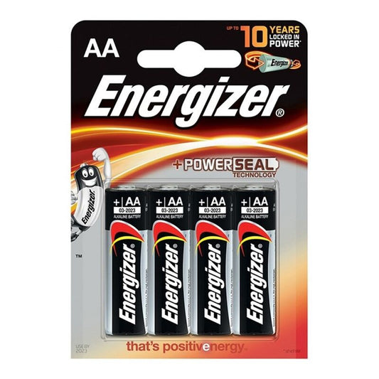 ENERGIZER - PILHAS ALCALINAS AA LR6 *4