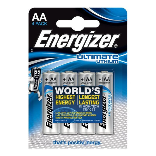 ENERGIZER - LÍTIO DEFINITIVO AA L91 LR6 1,5 V *4