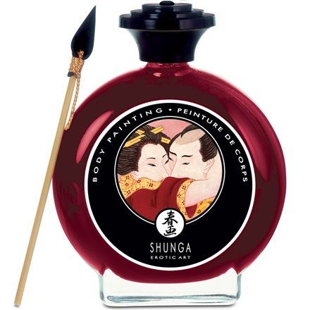 SHUNGA - TINTA CORPORAL MORANGO E CAVA