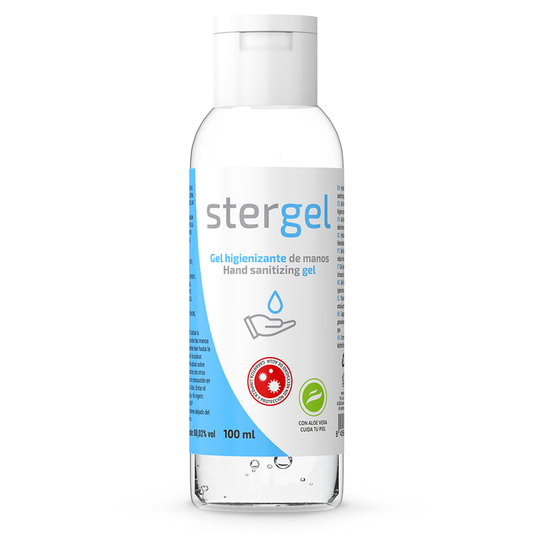 STERGEL - GEL HIDROALCOÓLICO DESINFETANTE PARA AS MÃOS ALOE VERA 100ML
