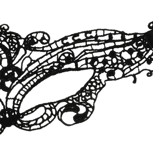 COQUETTE CHIC DESIRE - MÁSCARA DE RENDA PRETA FINA