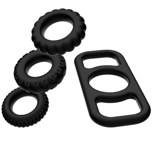ADDICTED TOYS - 4-PIECE COCK RING SET