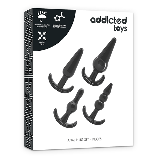 ADDICTED TOYS - CONJUNTO DE 4 PLUGUES ANAL