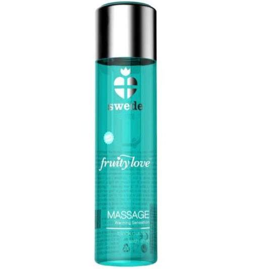 SWEDE - ÓLEO DE MASSAGEM AQUECEDOR FRUITY LOVE GROSELHA PRETA E LIMA 60 ML