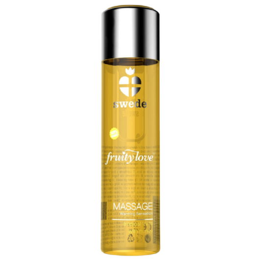 SWEDE - FRUITY LOVE ÓLEO DE MASSAGEM AQUECEDOR TROPICAL FRUTY COM MEL 120 ML.