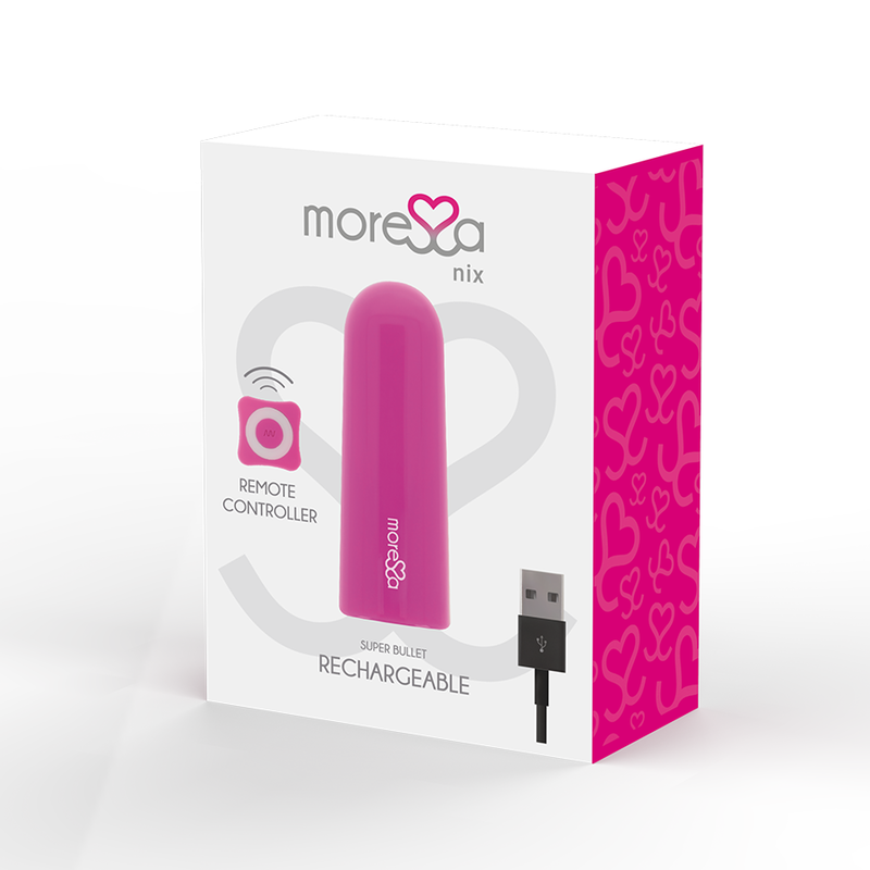 MORESSA - NIX VIBRADOR DE CONTROLE REMOTO ROSA