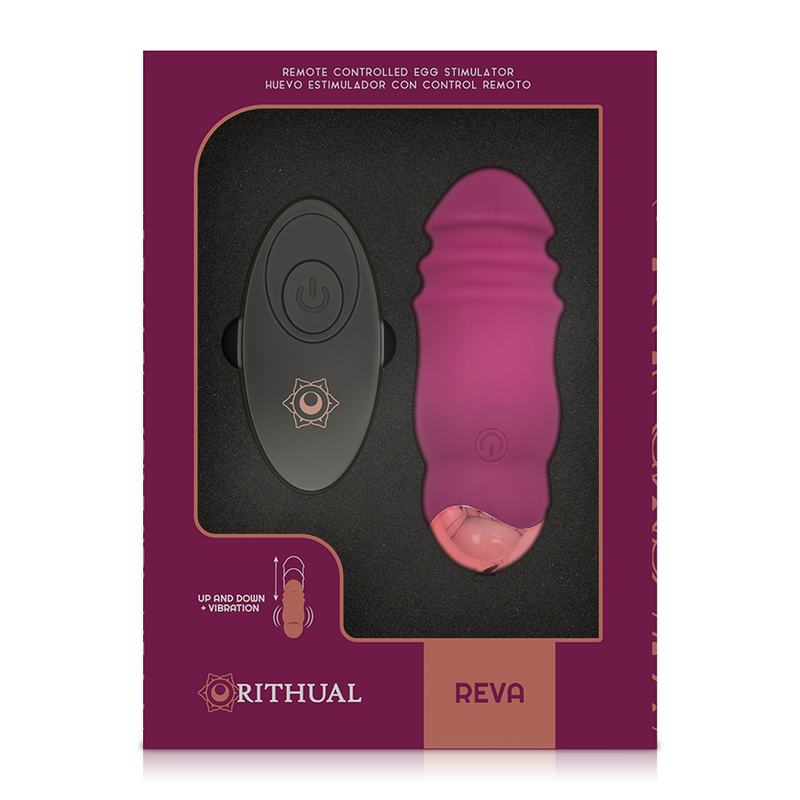 RITHUAL - REVA EGG CONTROLE REMOTO PARA CIMA E PARA BAIXO + VIBRAÇÃO