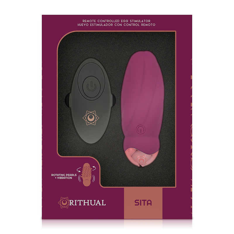 RITHUAL - SITA EGG CONTROLE REMOTO BOLA ROTAÇÃO + VIBRAÇÃO
