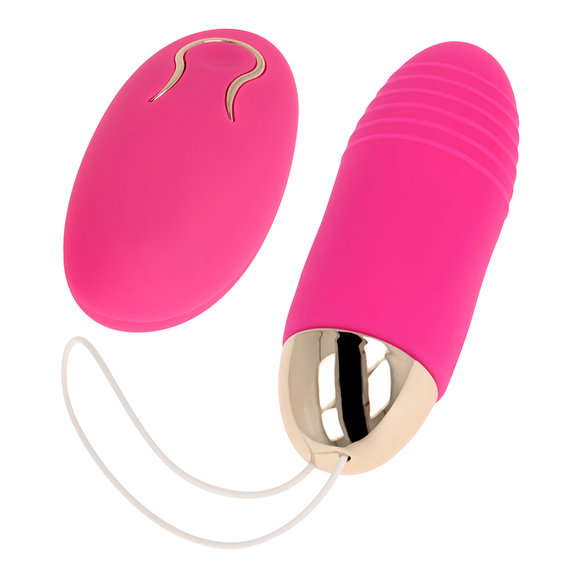 OHMAMA - OVO VIBRANTE COM CONTROLE REMOTO DE 10 VELOCIDADES ROSA