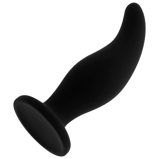 OHMAMA - PLUG ANAL DE SILICONE CURVO PONTO P 12 CM