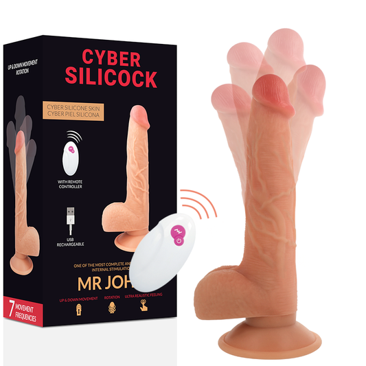 CYBER SILICOCK - CONTROLE REMOTO REALISTA MR JOHN 23,88 CM -O- 4,3 CM