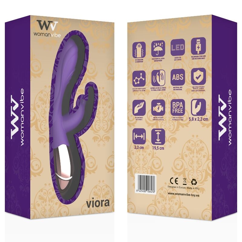 WOMANVIBE - VIORA VIBRADOR DE SILICONE RECARREGÁVEL PARA MULHERES