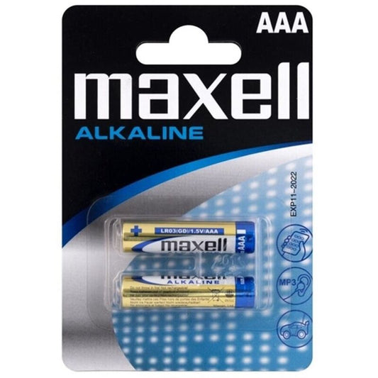 MAXELL - PILHA ALCALINA AAA LR03 BLISTER*2