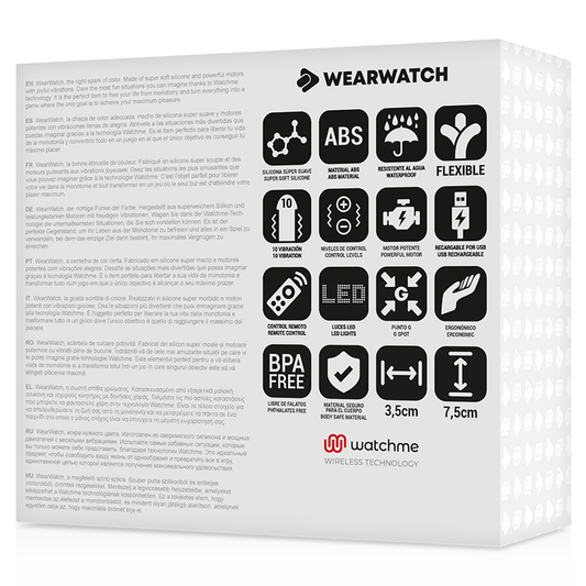 WEARWATCH - EGG TECHNOLOGY WATCHME CONTROLE REMOTO ÁGUA DO MAR / NEVE