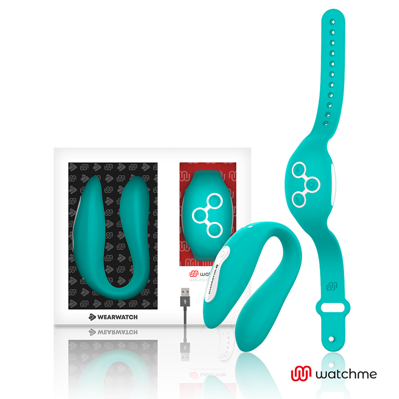 WEARWATCH - VIBRADOR WATCHME VERDE CLARO DE DUPLA TECNOLOGIA