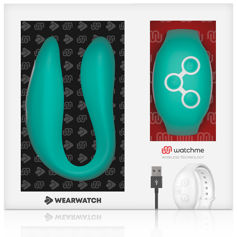 WEARWATCH - VIBRADOR WATCHME VERDE CLARO DE DUPLA TECNOLOGIA