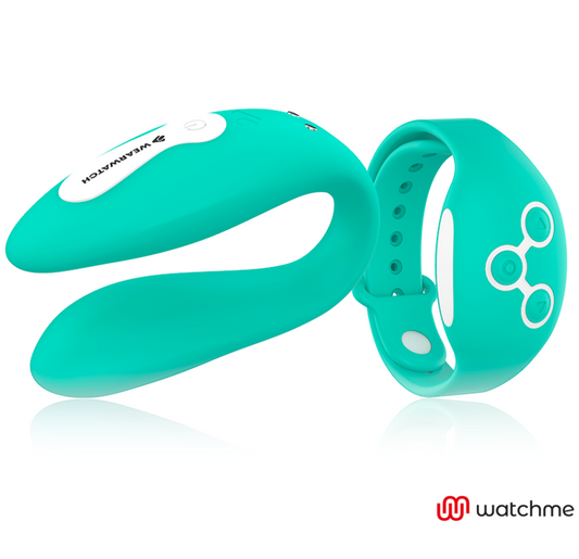 WEARWATCH - VIBRADOR WATCHME VERDE CLARO DE DUPLA TECNOLOGIA