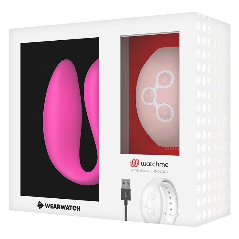 WEARWATCH - VIBRADOR WATCHME DUPLA TECNOLOGIA FÚCSIA / ROSA