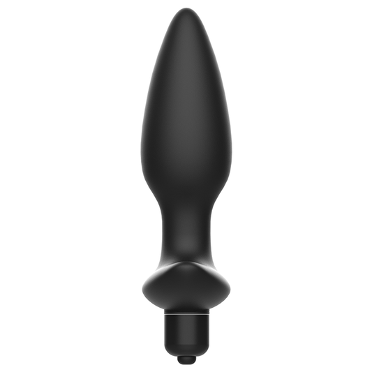 ADDICTED TOYS - MASSAGEADOR DE PLUG ANAL COM VIBRAÇÃO PRETA
