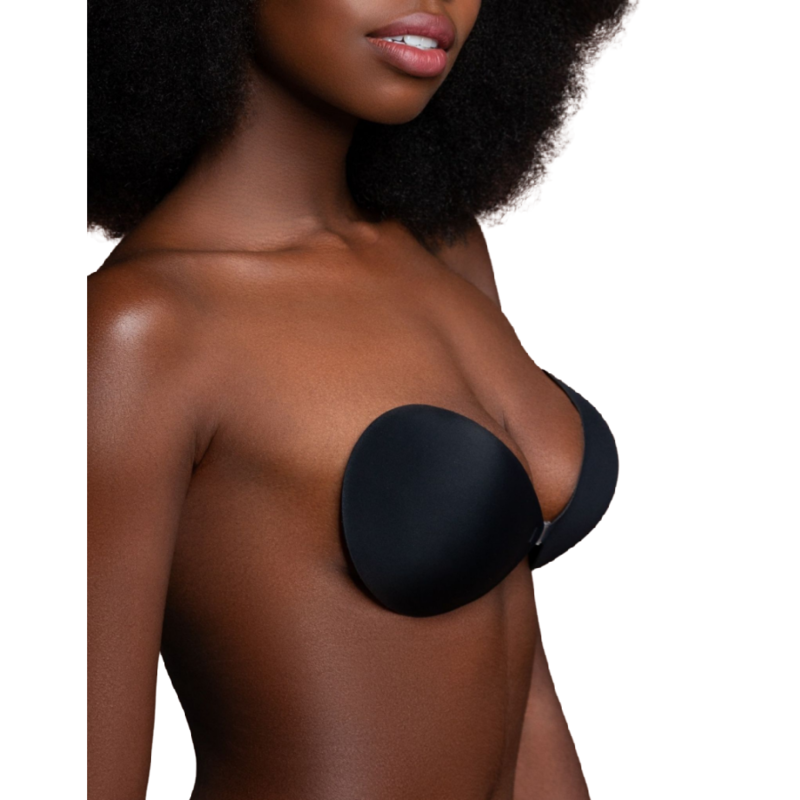BYE-BRA - SUTIÃ PRETO INVISÍVEL COM COPO A