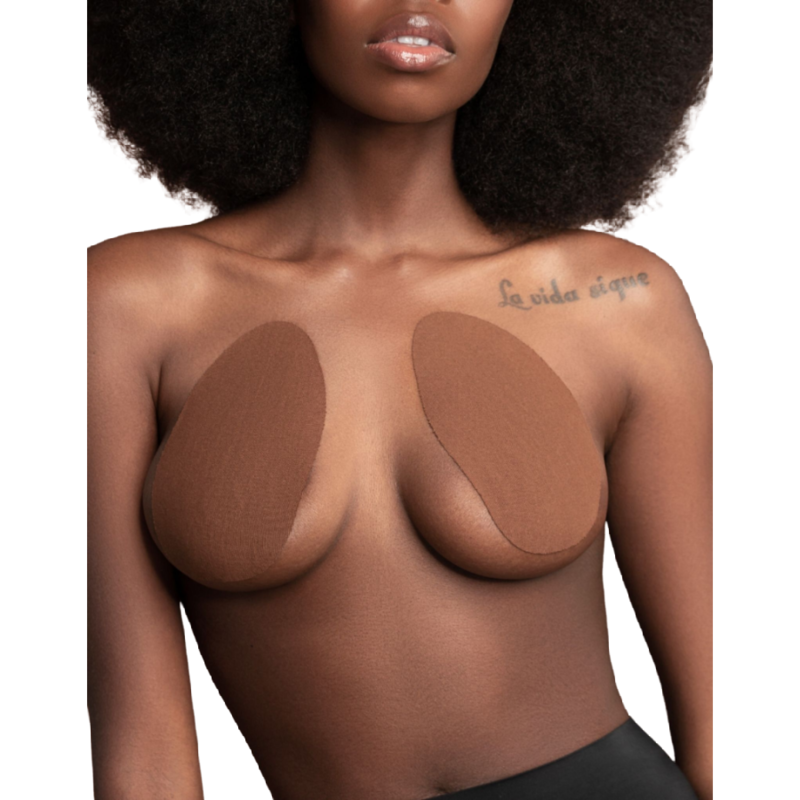 BYE-BRA - BREAST ENHANCER + 3 PAIRS BEIGE SATIN A/C CUP