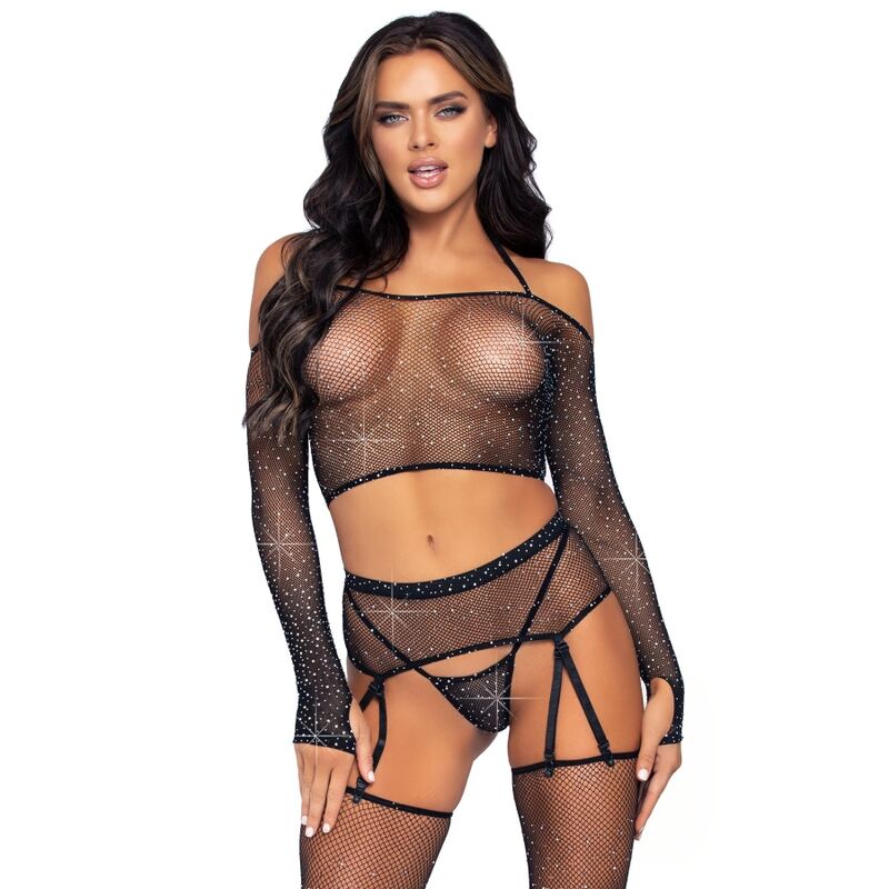 LEG AVENUE - FOUR-PIECE SET ONE SIZE