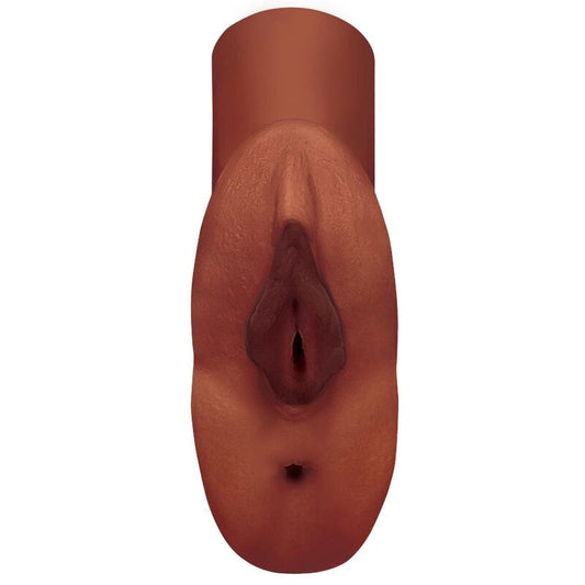 PDX PLUS - MASTURBADOR DUPLO COM VAGINA E ANAL BUCETA PERFEITA MARROM