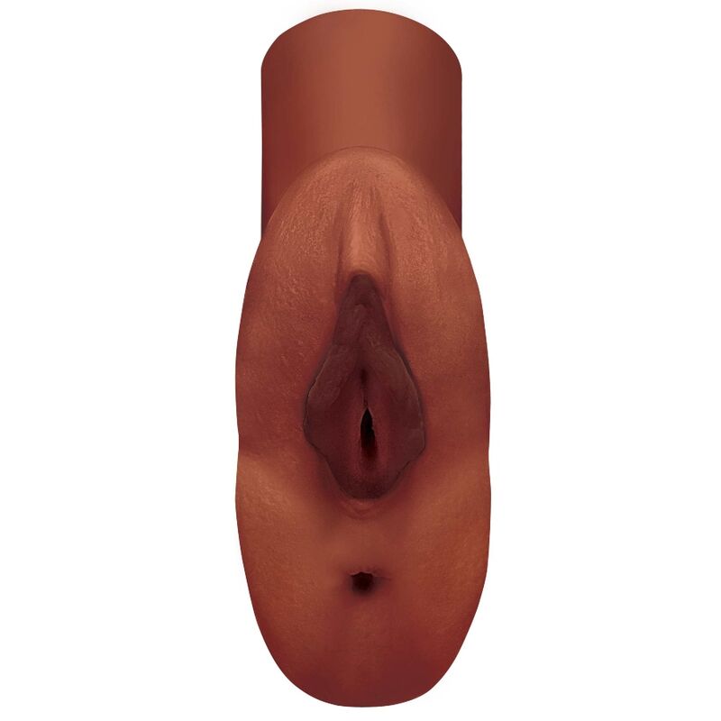 PDX PLUS - MASTURBADOR DUPLO COM VAGINA E ANAL BUCETA PERFEITA MARROM