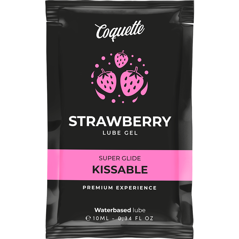 COQUETTE COSMETICS - KISSABLE LUBRICANT WATER-BASED STRAWBERRY POCKET 10 ML
