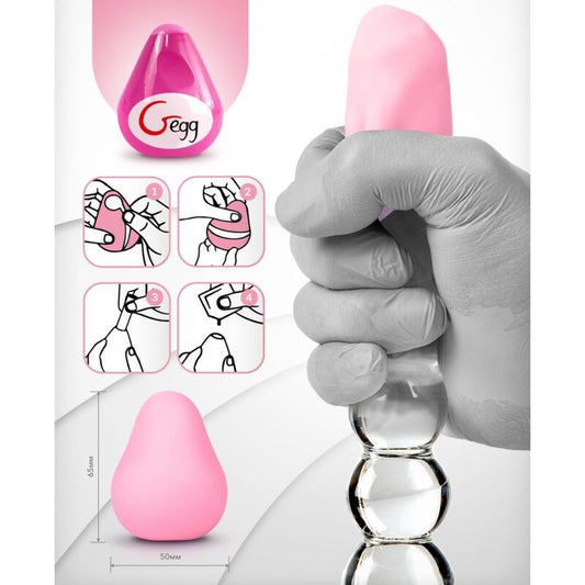 G-VIBE - MASTURBADOR REUTILIZÁVEL TEXTURIZADO ROSA EGG