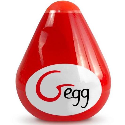 G-VIBE - MASTURBADOR TEXTURIZADO REUTILIZÁVEL VERMELHO OVO