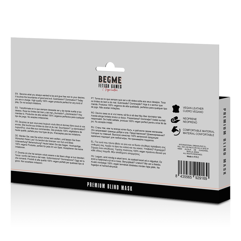 BEGME - PREMIUM BLIND MASK RED EDITION WITH NEOPRENE LINING