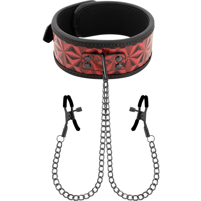 BEGME - RED EDITION COLLAR WITH TELEMON CLIPS WITH NEOPRENE LINING