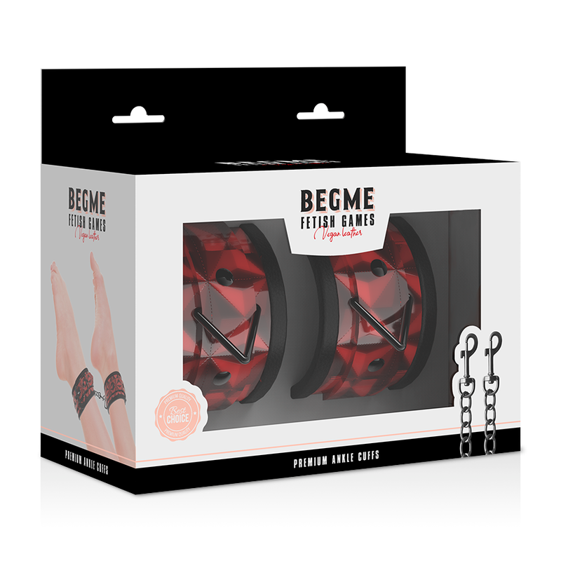BEGME - TORNOZELOS PREMIUM EDIÇÃO VERMELHA COM FORRO DE NEOPRENE