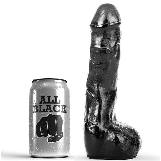 ALL BLACK - REALISTIC ANAL COCK 20 CM