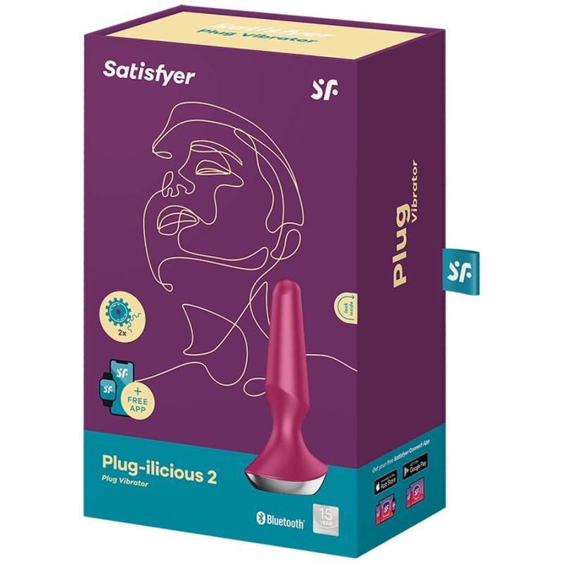 SATISFYER - VIBRADOR ILICIOUS COM 2 PLUGUES