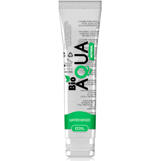 BIOAQUA - LUBRIFICANTE À BASE DE ÁGUA COM INGREDIENTES NATURAIS 100 ML