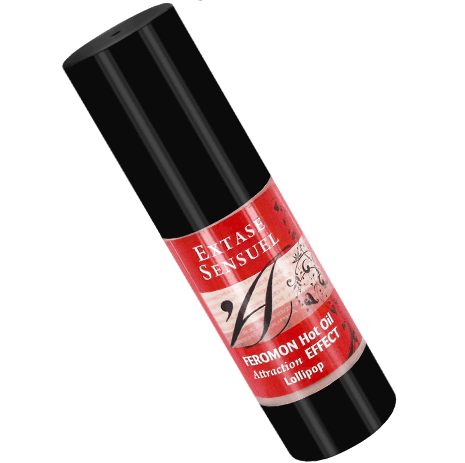 EXTASE SENSUAL - WARMING EFFECT MASSAGE OIL WITH PHEROMONES LOLLIPOPS 30 ML
