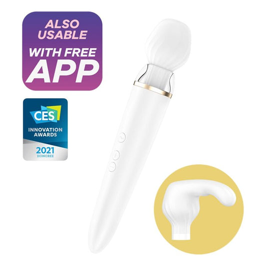 SATISFYER - APLICAÇÃO DUPLA WANDER BRANCO