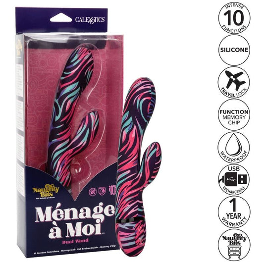 CALEXOTICS - MENAGE A MOI DOUBLE WAND VIBRATOR